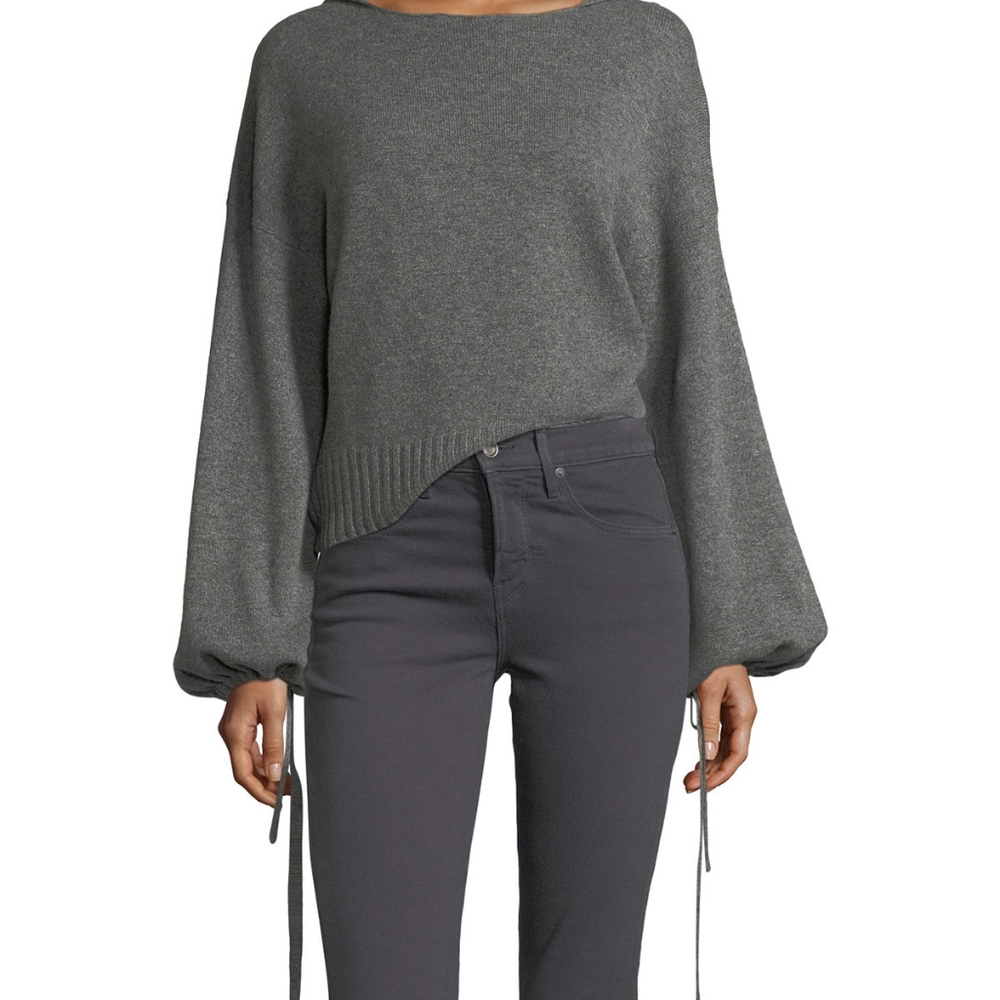 Vince scrunch sleeve hoodie.